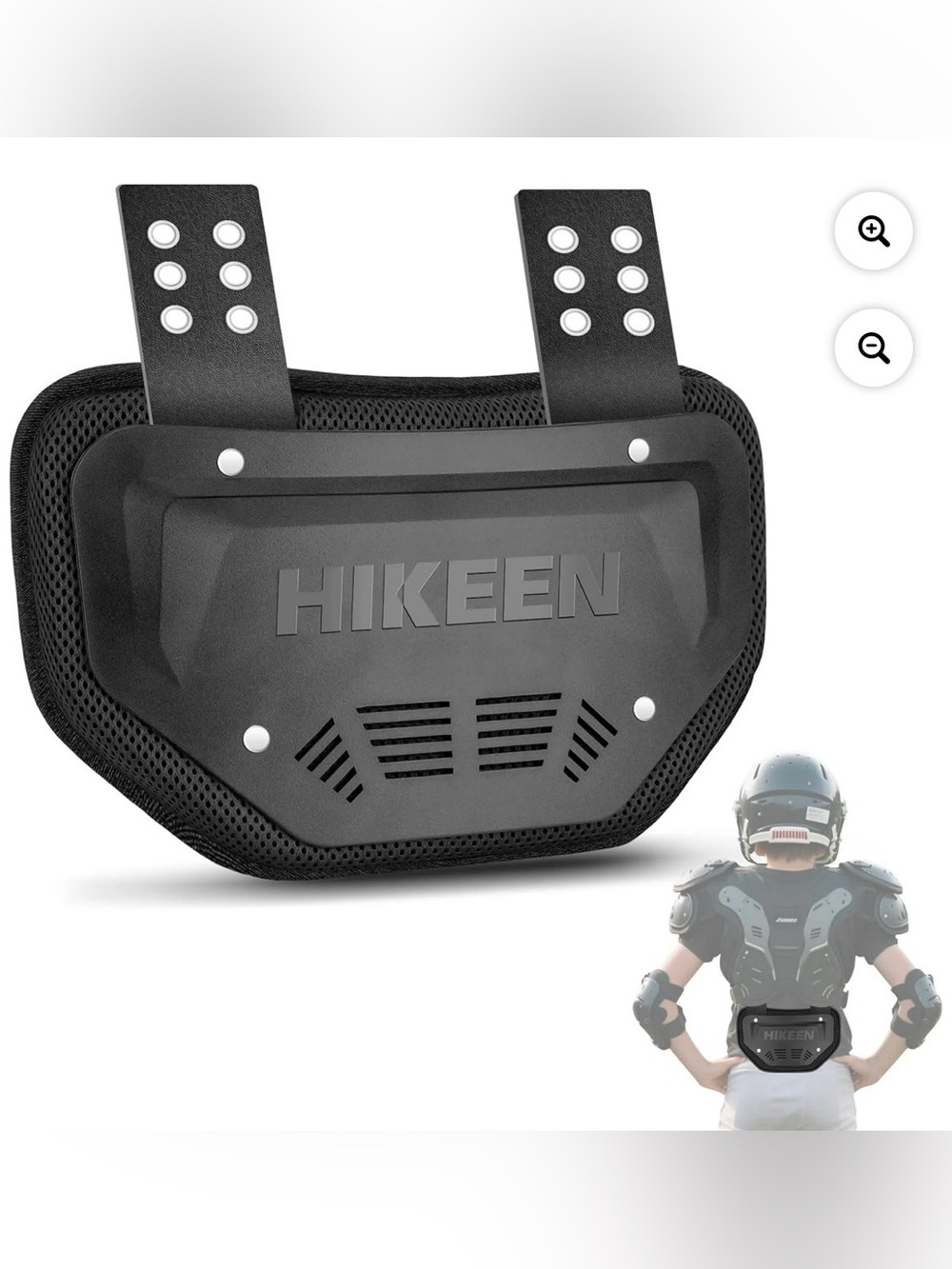 Youth Football Back Plate, Universal Football Backplate for Shoulder Pads,
